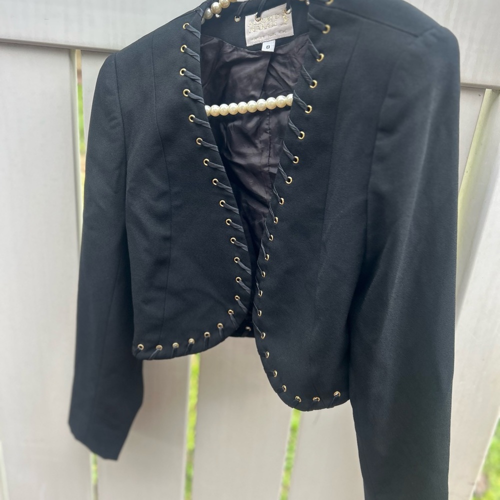 Alberto Makali Black Shirt Jacket Sz 8